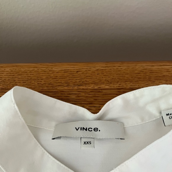 VINCE OVERSIZED WHITE BLOUSE - Picture 9 of 10